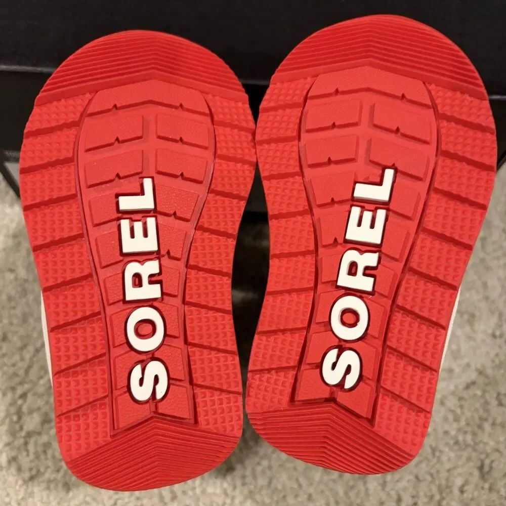New Sorel Children's Toddler Size 4  EU 21 Whitney II Strap Boots Snow Blue Red